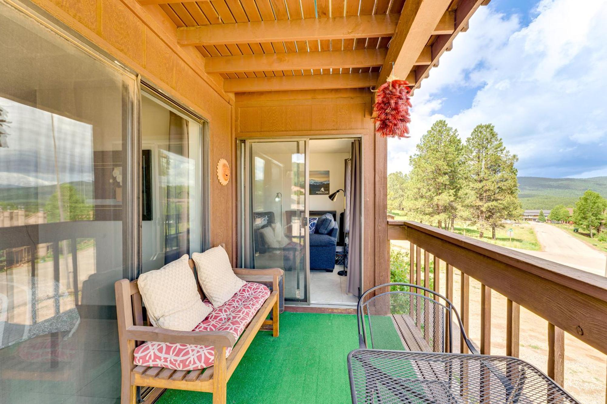 Angel Fire Mountain Condo Steps To Ski Resort! Exterior photo