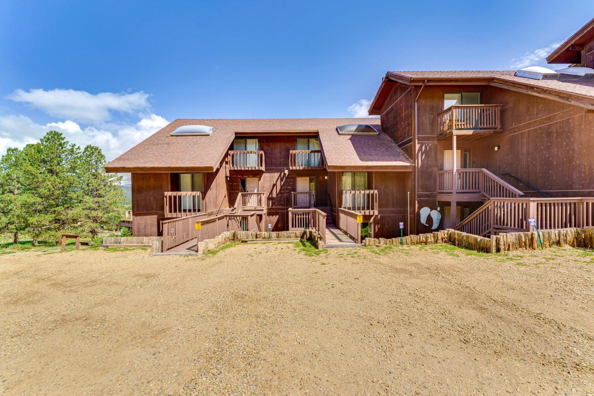 Angel Fire Mountain Condo Steps To Ski Resort! Exterior photo